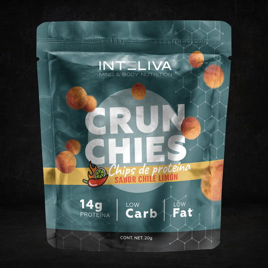 Crunchies: Chips de proteína sabor chile limón