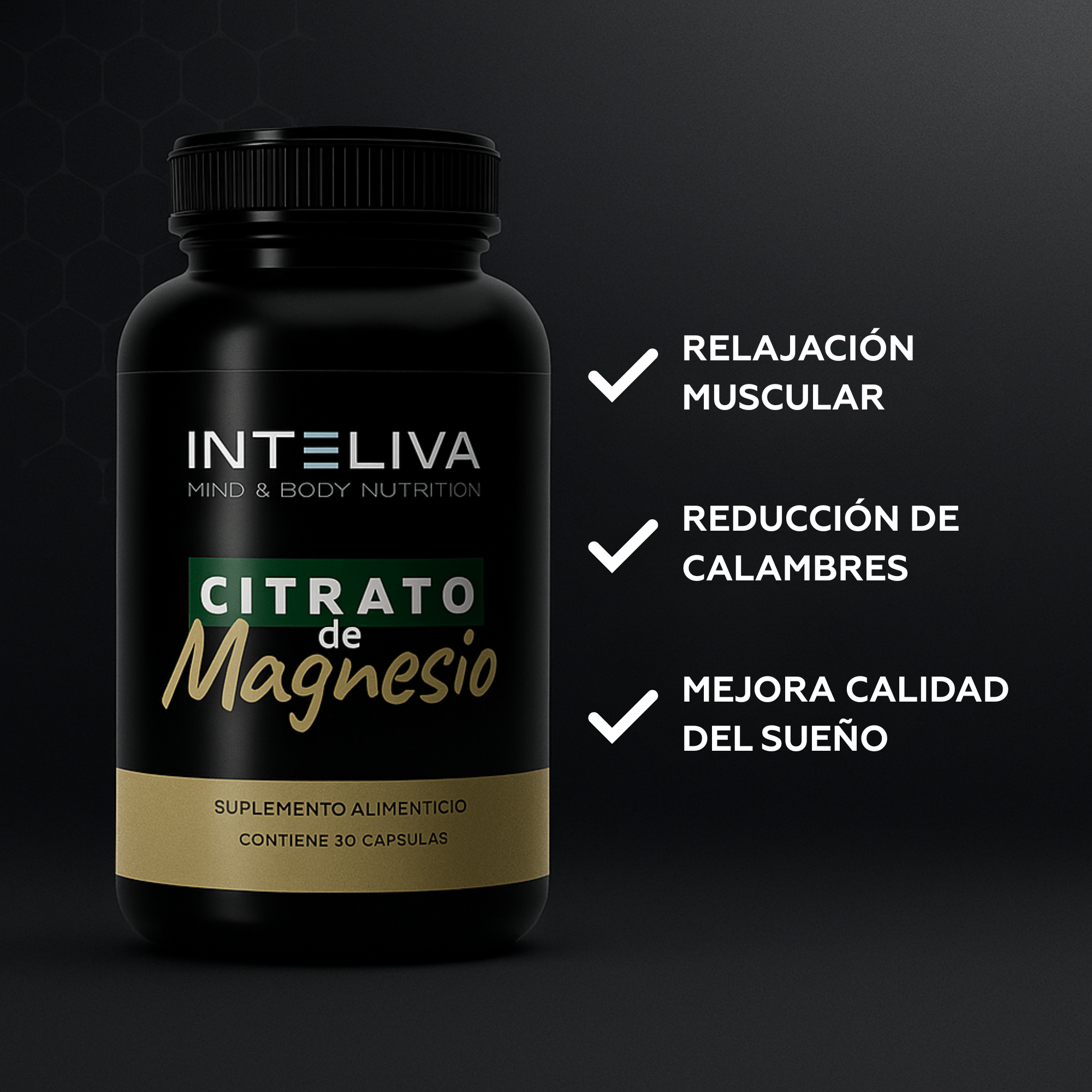 Citrato de Magnesio (cápsulas) - 30 porciones