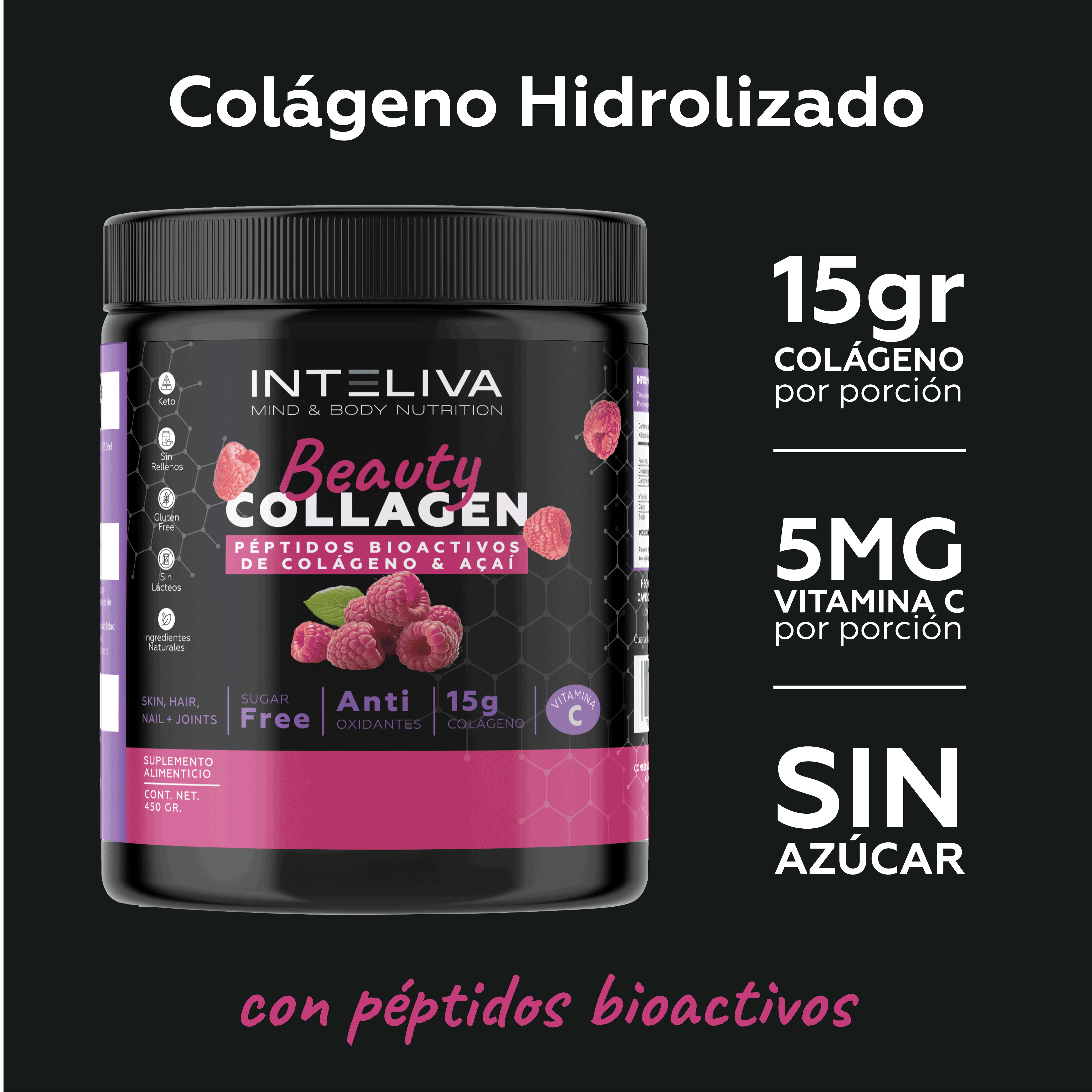 Beauty Collagen: Colágeno Hidrolizado Puro con Vitamina C