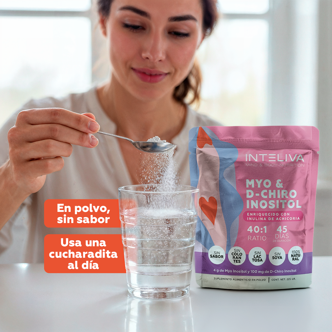 Myo & D-Chiro Inositol en polvo