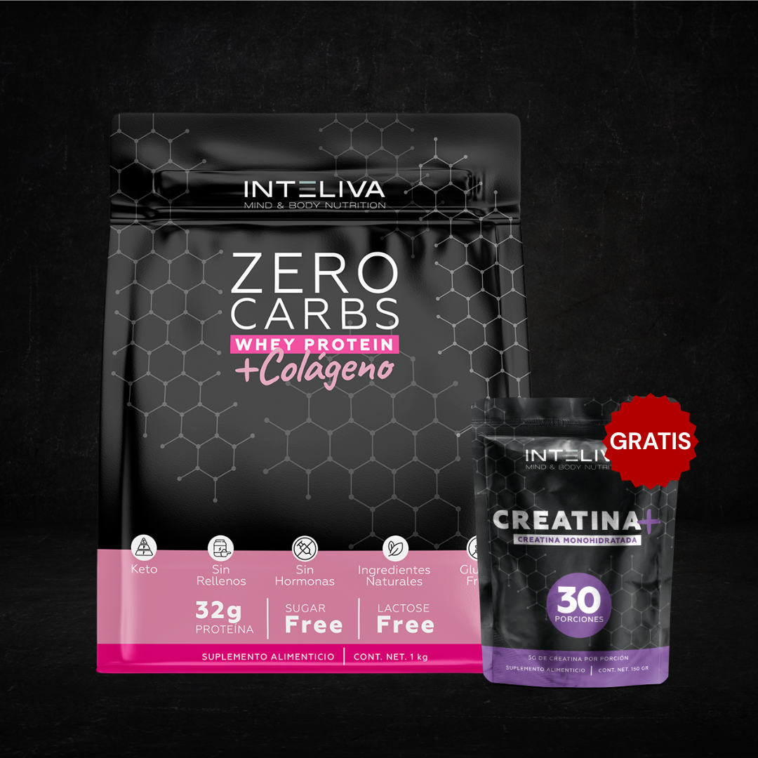 Proteína Zero Carbs + Colágeno 1kg & Creatina Gratis