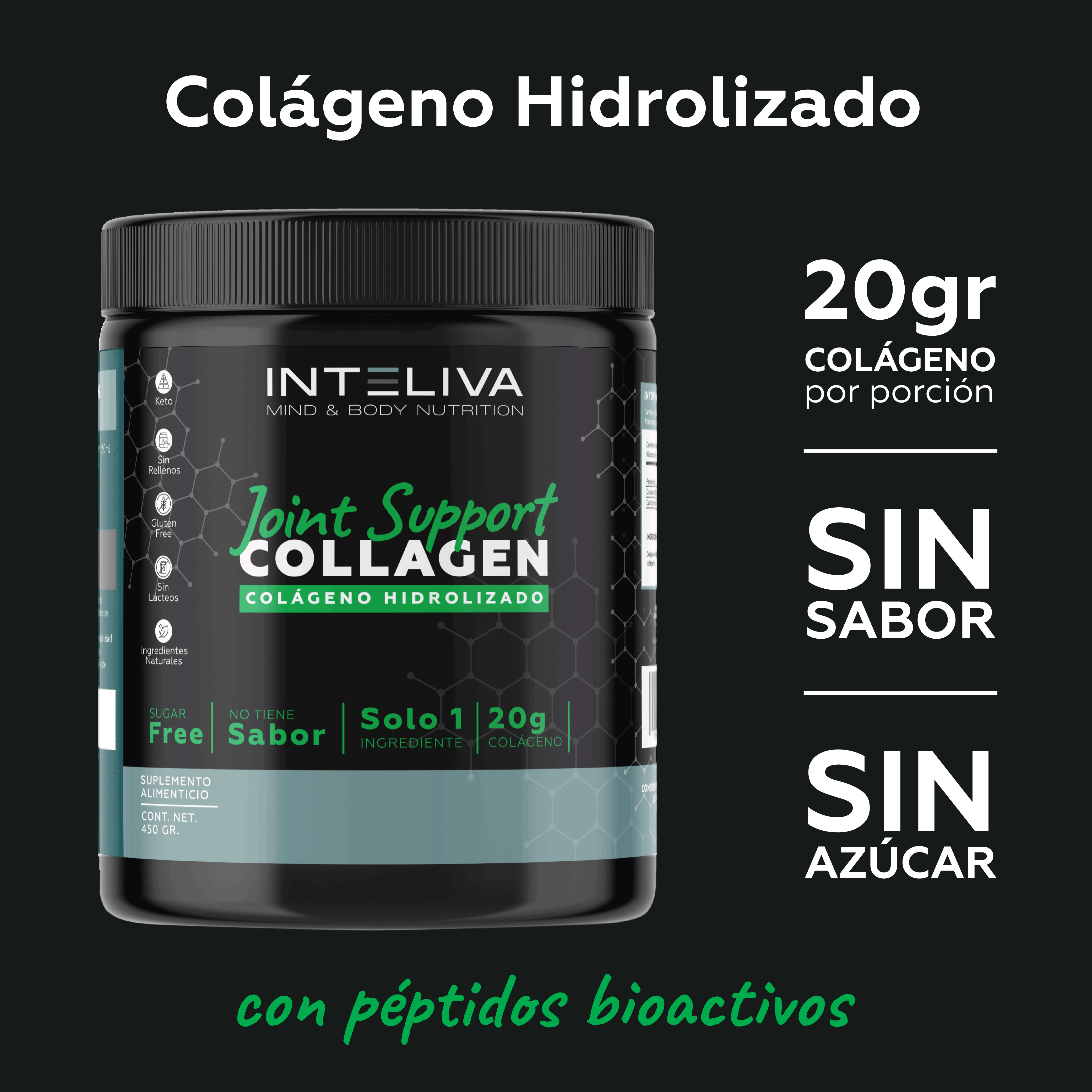 Joint Support: Colágeno Hidrolizado Puro (sin sabor)