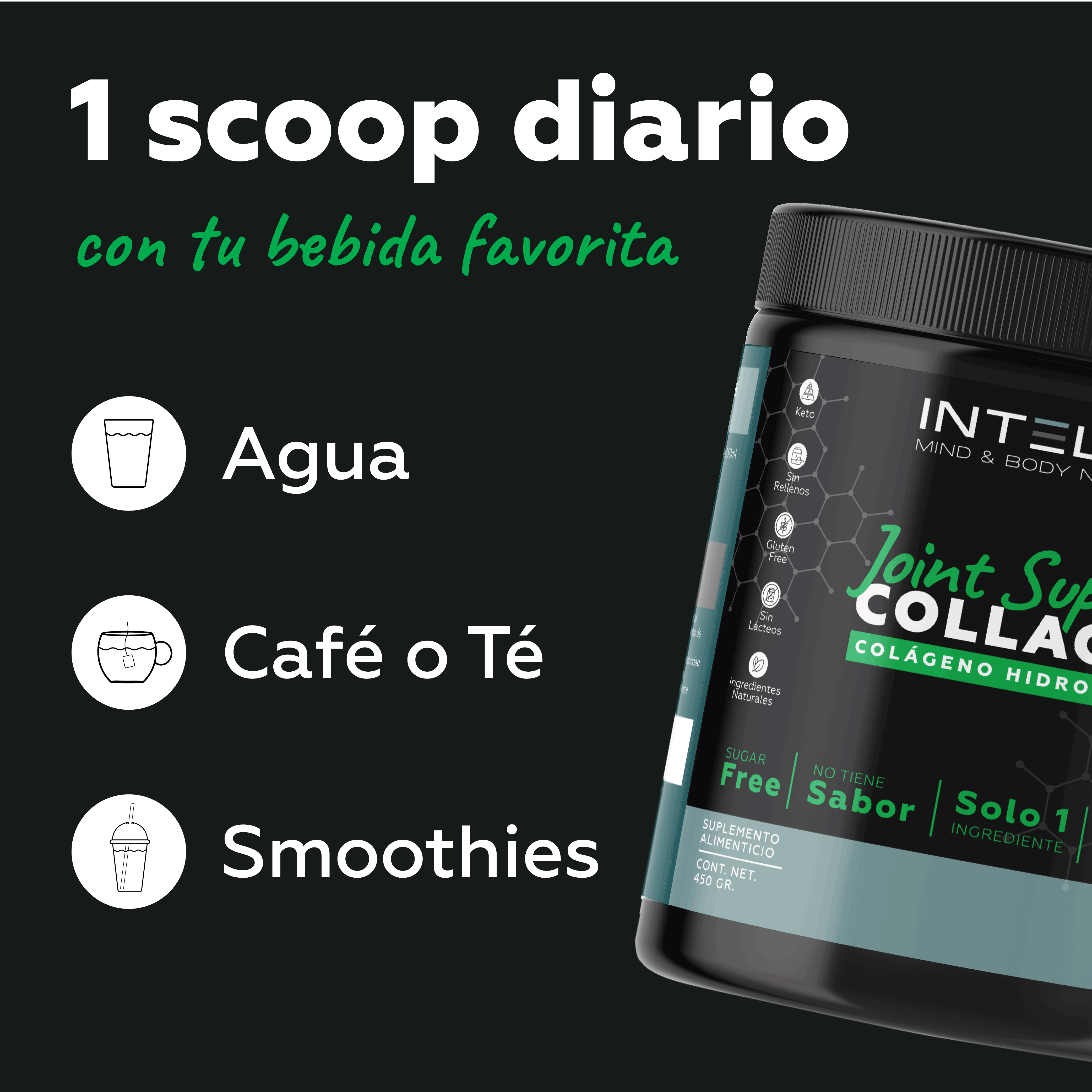 Joint Support: Colágeno Hidrolizado Puro (sin sabor)