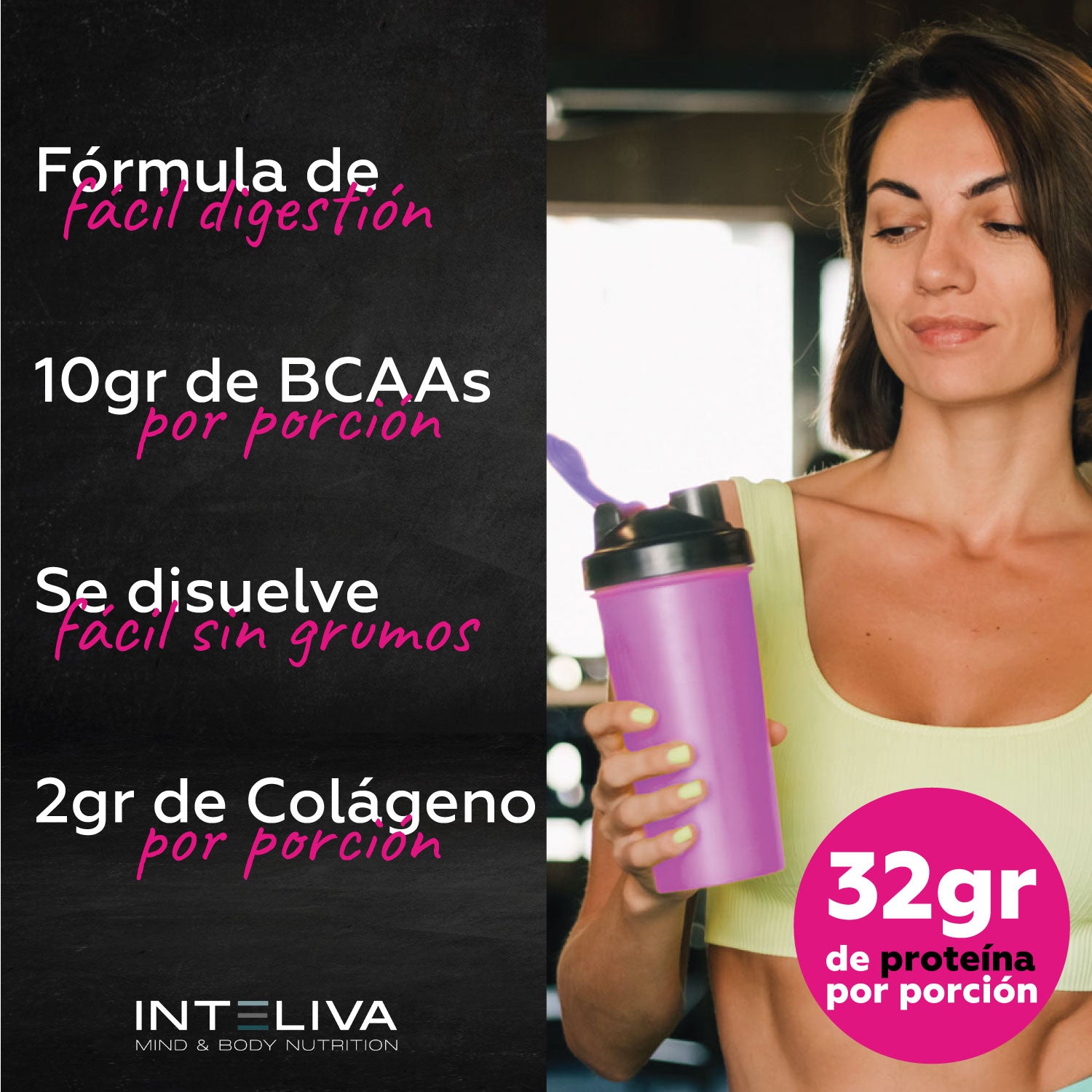 Proteína en polvo Zero Carbs + Colágeno (proteína sin carbohidratos)