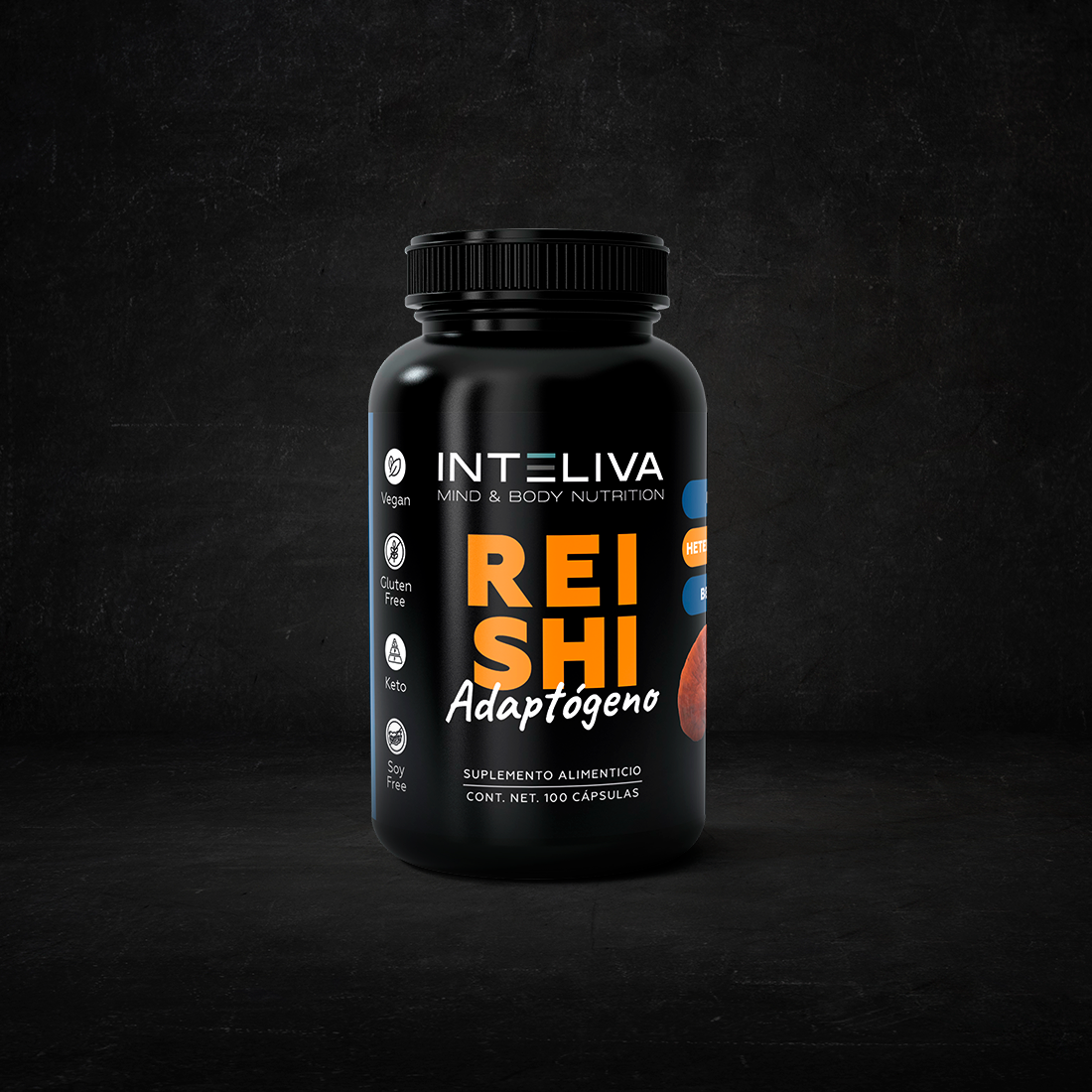 Reishi - Adaptógeno (antiestrés y longevidad) 100 cápsula