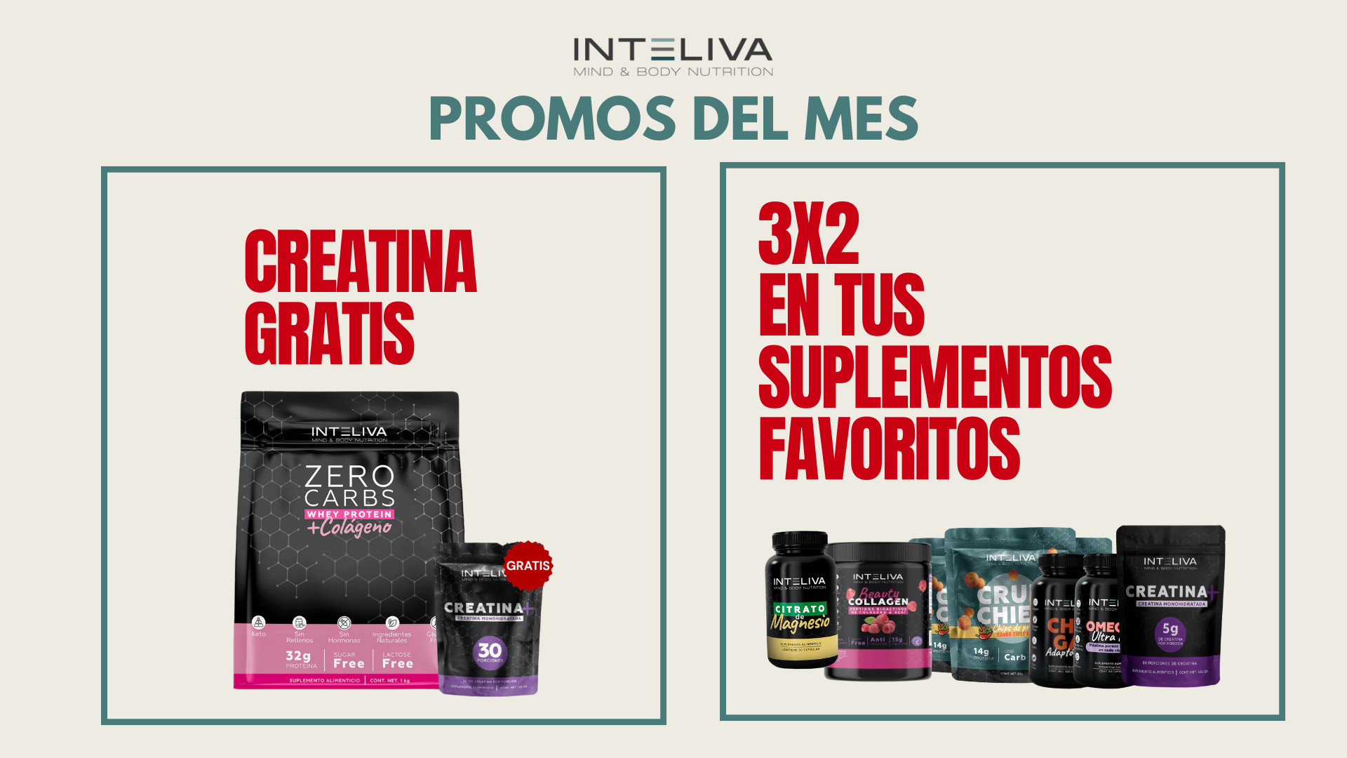 Inteliva Creatina en polvo. Creatina monohidratada, creapure, Monohidrato de creatina.